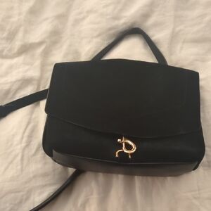 Rebecca Minkoff Black Shoulder Bag with Gold Accent